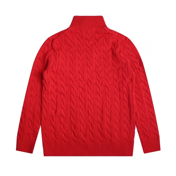 RalphLauren red embroidered knitted sweater l - Picture 2 of 7